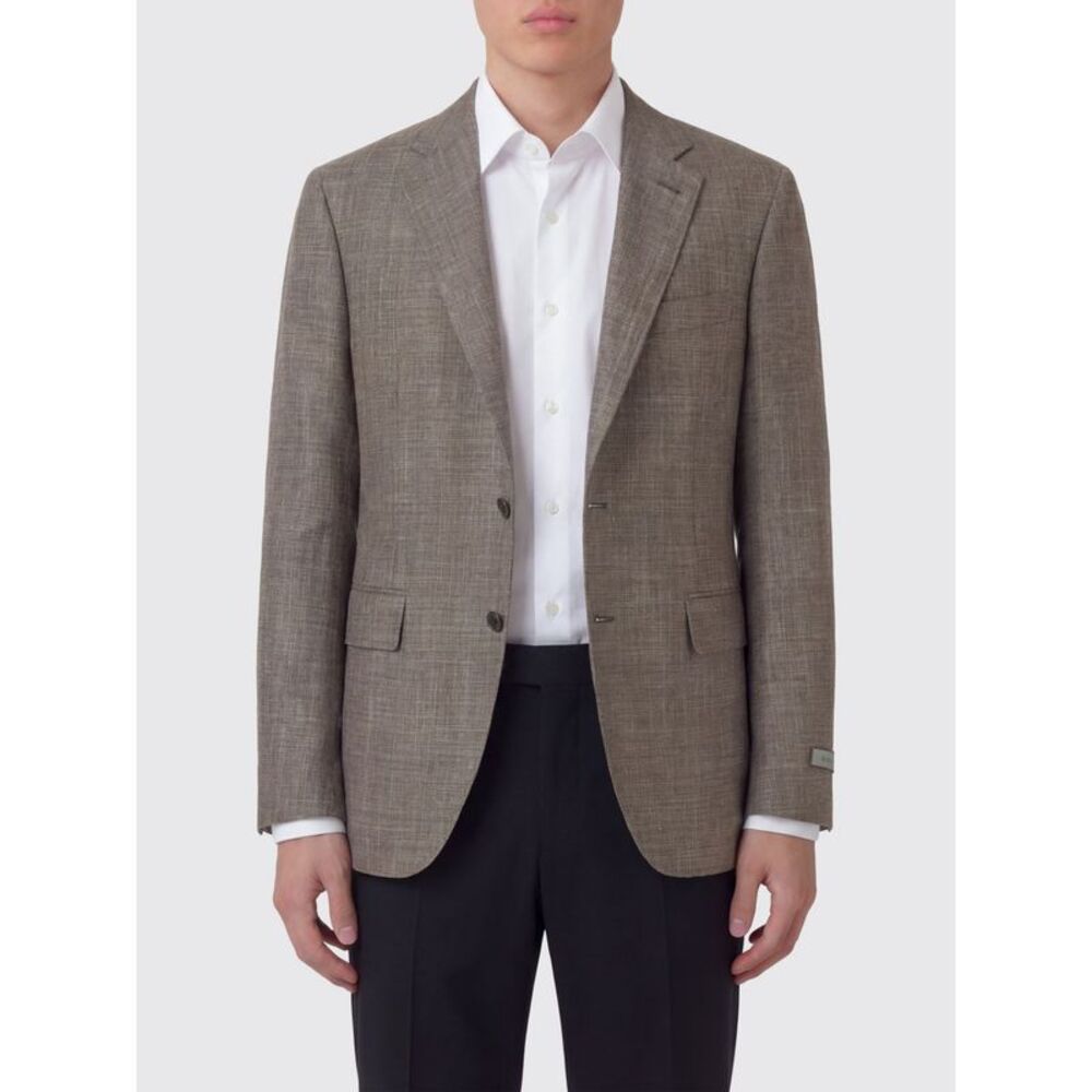 Canali Jacket Men Brown
